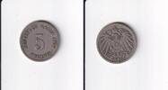 Deutsches Reich, Kaiserreich, 5 Pfennig großer Adler, Kupfer/Nickel, -