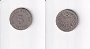 Deutsches Reich, Kaiserreich, 5 Pfennig großer Adler, Kupfer/Nickel, -
