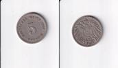 Deutsches Reich, Kaiserreich, 5 Pfennig großer Adler, Kupfer/Nickel, -