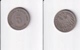 Deutsches Reich, Kaiserreich, 5 Pfennig großer Adler, Kupfer/Nickel, -