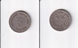 Deutsches Reich, Kaiserreich, 5 Pfennig großer Adler, Kupfer/Nickel, -