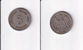 Deutsches Reich, Kaiserreich, 5 Pfennig großer Adler, Kupfer/Nickel, -