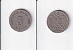 Deutsches Reich, Kaiserreich, 5 Pfennig großer Adler, Kupfer/Nickel, -