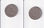Deutsches Reich, Kaiserreich, 5 Pfennig großer Adler, Kupfer/Nickel, -