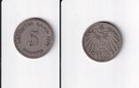 Deutsches Reich, Kaiserreich, 5 Pfennig großer Adler, Kupfer/Nickel, -