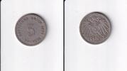 Deutsches Reich, Kaiserreich, 5 Pfennig großer Adler, Kupfer/Nickel, -
