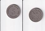 Deutsches Reich, Kaiserreich, 5 Pfennig großer Adler, Kupfer/Nickel, -