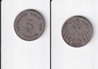Deutsches Reich, Kaiserreich, 5 Pfennig großer Adler, Kupfer/Nickel, -