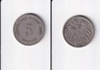 Deutsches Reich, Kaiserreich, 5 Pfennig großer Adler, Kupfer/Nickel, -