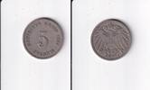 Deutsches Reich, Kaiserreich, 5 Pfennig großer Adler, Kupfer/Nickel, -