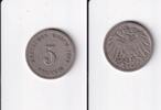 Deutsches Reich, Kaiserreich, 5 Pfennig großer Adler, Kupfer/Nickel, -