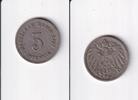 Deutsches Reich, Kaiserreich, 5 Pfennig großer Adler, Kupfer/Nickel, -