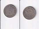 Deutsches Reich, Kaiserreich, 5 Pfennig großer Adler, Kupfer/Nickel, -