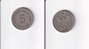 Deutsches Reich, Kaiserreich, 5 Pfennig großer Adler, Kupfer/Nickel, -