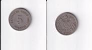 Deutsches Reich, Kaiserreich, 5 Pfennig großer Adler, Kupfer/Nickel, -
