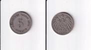 Deutsches Reich, Kaiserreich, 5 Pfennig großer Adler, Kupfer/Nickel, -