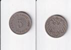 Deutsches Reich, Kaiserreich, 5 Pfennig großer Adler, Kupfer/Nickel, -