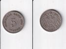 Deutsches Reich, Kaiserreich, 5 Pfennig großer Adler, Kupfer/Nickel, -