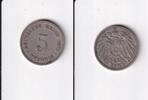 Deutsches Reich, Kaiserreich, 5 Pfennig großer Adler, Kupfer/Nickel, -