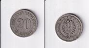 Deutsches Reich, Kaiserreich, 20 Pfennig kleiner Adler, Kupfer/Nickel, -