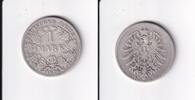 1 Mark 1878 C Deutsches Reich, Kaiserreich, kleiner Adler, ss-, Silber,