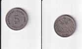 Deutsches Reich, Kaiserreich, 5 Pfennig großer Adler, -