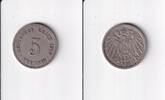 Deutsches Reich, Kaiserreich, 5 Pfennig großer Adler, Kupfer/Nickel, -