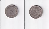 Deutsches Reich, Kaiserreich, 5 Pfennig großer Adler, Kupfer/Nickel, -