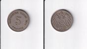 Deutsches Reich, Kaiserreich, 5 Pfennig großer Adler, -