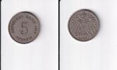 Deutsches Reich, Kaiserreich, 5 Pfennig großer Adler, -