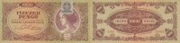 Ungarn 10ooo Pengö 15.Juli 1945 P.119 gebraucht III+ 4.68 US$ Tax included +  10.56 US$ shipping