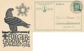 Ansichtskarte 1924 Deutsches Reich Fliegergedenktag 1924 gelaufen