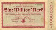 Deutschland 1 Mio.Mark 11.August Deutsche Reichsbahn, Dresden -