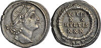 47 AD Constantius II, AR siliqua, Antioch c. 337-47 AD, heavenward gaze, ex-Trau