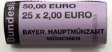 BRD 25 x 2 Euro 2010 D Originalrolle Rathaus und Roland in Bremen UNC