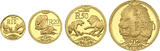 Südafrika 10, 20, 50, 100 Rand 2003 Natura Proof-Set Proof in Kapsel