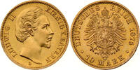 Bayern 10 Mark 1875 Ludwig II. vz-st, gro&szlig;er Rdf 10,056.62 元  ＋  194.90 元 运费