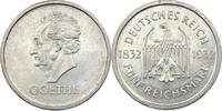 Weimar 5 Reichsmark Goethe, mit Paproth Gutachten -