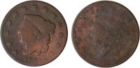 USA 1 Cent Lot aus Coronet Cent 1830 und 1831 (2 Münzen) -