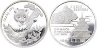 China Medaille Munich International Coin Show Silvermedal, Panda, original plastic seal -