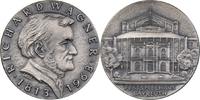 Deutschland Silbermedaille 150 Jahre Richard Wagner Gedenkmedaille, Festspielhaus in Bayreuth -