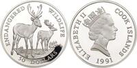Cook Islands 50 Dollars Mesopotamischer Damhirsch -