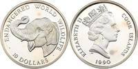 Cook Islands 10 Dollars Afrikanischer Elefant -