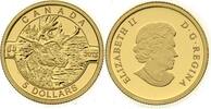 Kanada 5 Dollars Elch, 1/10 Oz Gold -