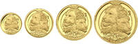 Südafrika 10, 20, 50, 100 Rand Natura Proof-Set -