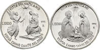 Vatikan 2 x 10000 Lire Verkündigung - Geburt Jesu, Münzset, OVP -