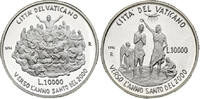 Vatikan 2 x 10000 Lire Taufe im Jordan - Jesus als Meister und Lehrer, Münzset, OVP -