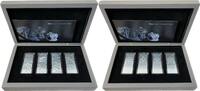 Barbados 4 x 5 Dollars The Lady Liberty Set, OVP -