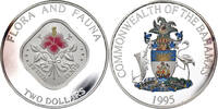 Bahamas 2 Dollars Hibiskus - Flora und Fauna -