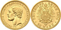 Mecklenburg-Strelitz 20 Mark 1874 Friedrich Wilhelm AU